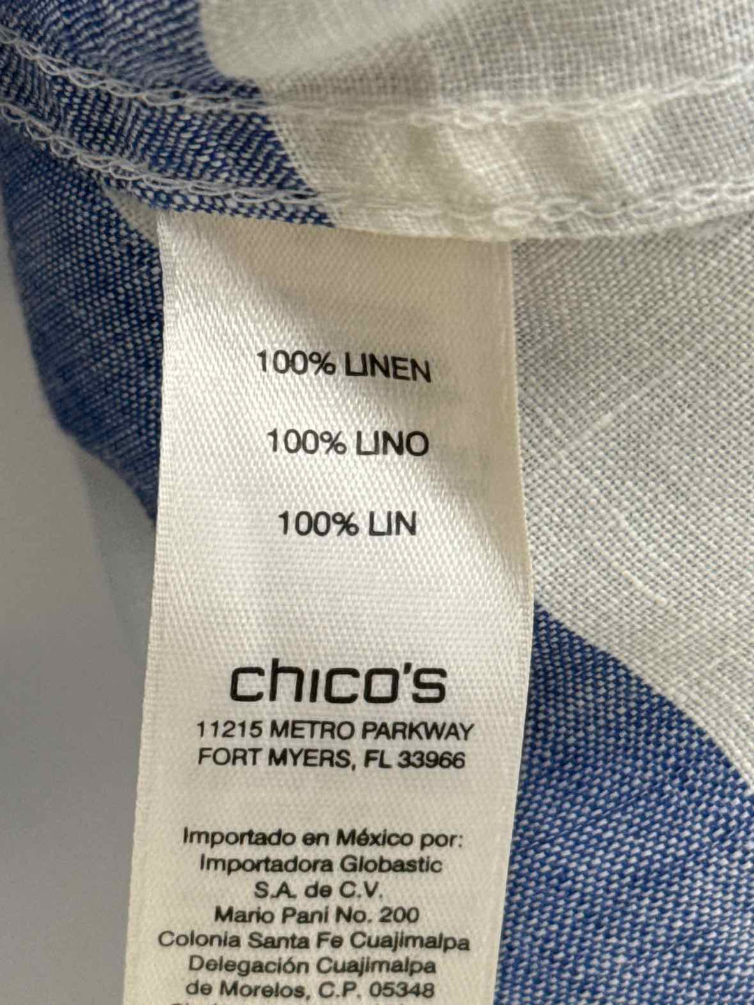 Size XL Chico's White Shirt