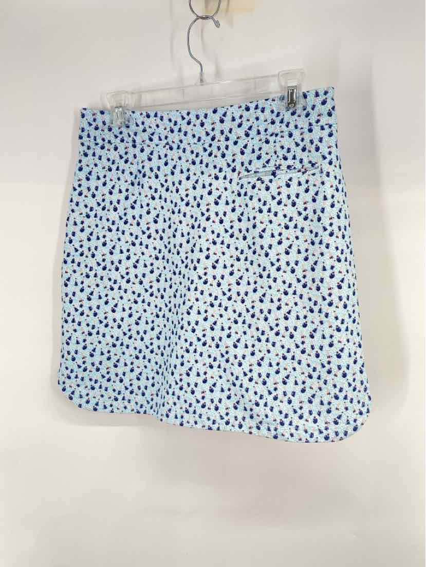 Size M Peter Millar Blue Print Skirt