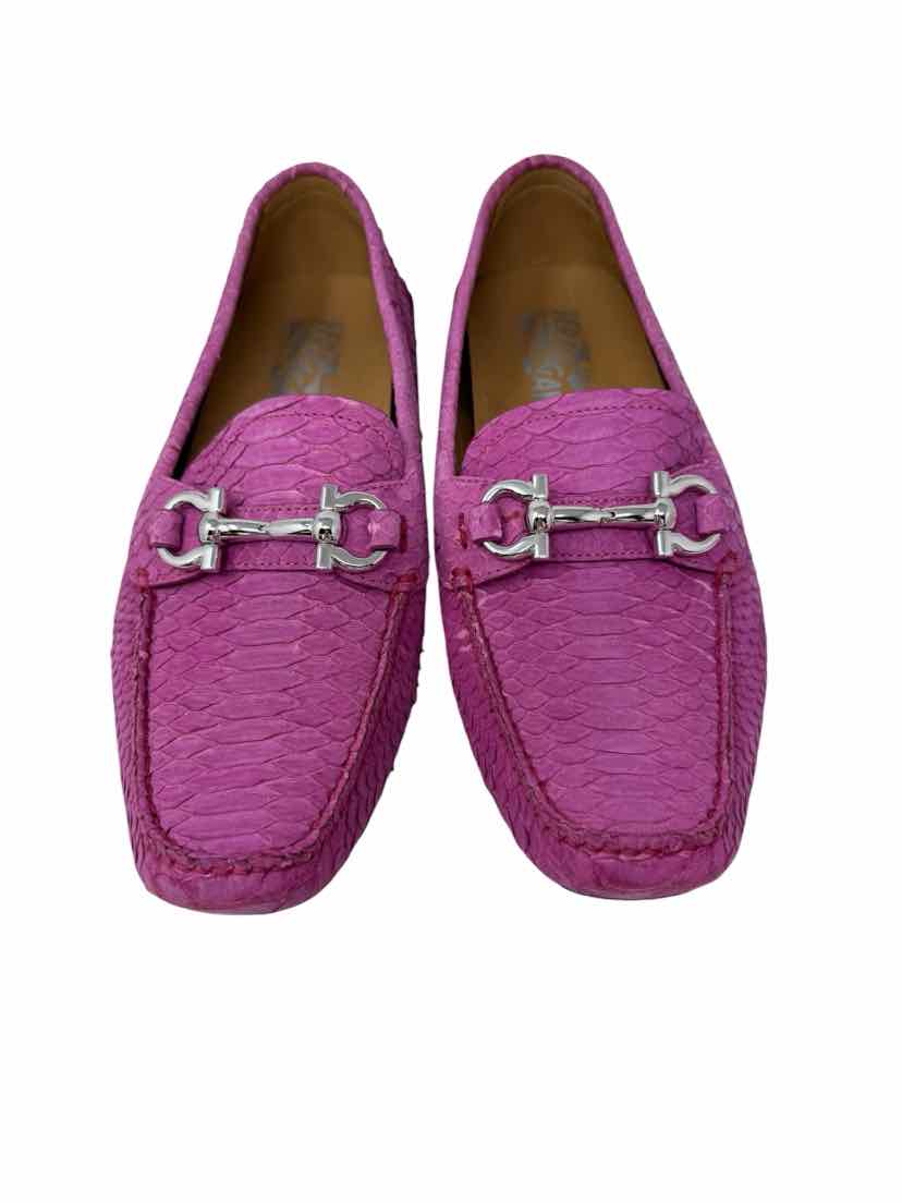 Shoe Size 6 SALVADORE FERRAGAMO Pink Leather Flats