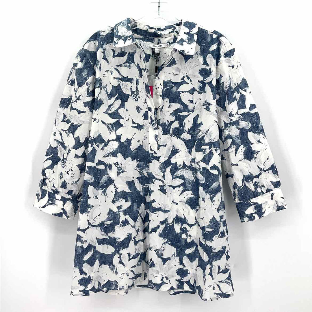 Size XL Chico's Blue Shirt