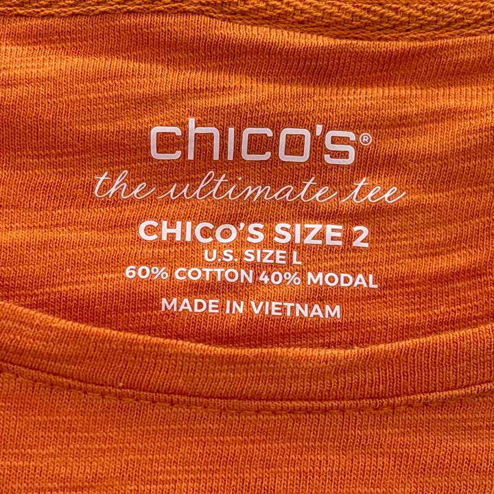 Size L Chico's Orange Shirt
