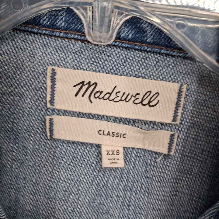 Size XXS MADEWELL Blue Denim Jacket