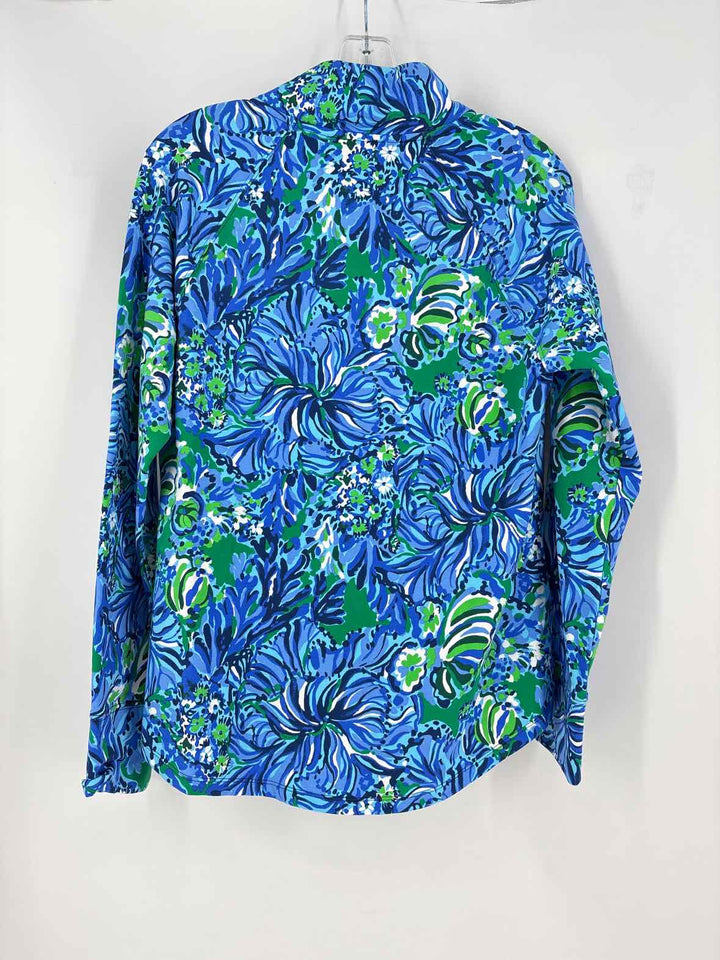 Size M Lilly Pulitzer Blue Shirt