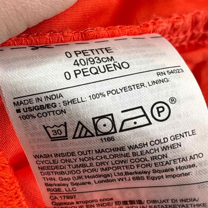 Size 0 Banana Republic Orange Dress