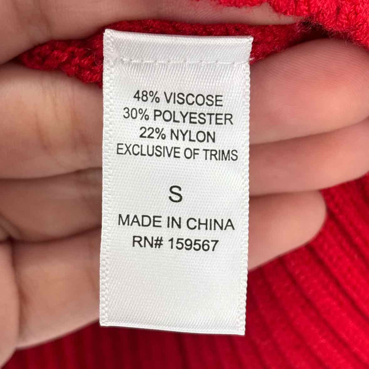 Size S Red Knit Sweater