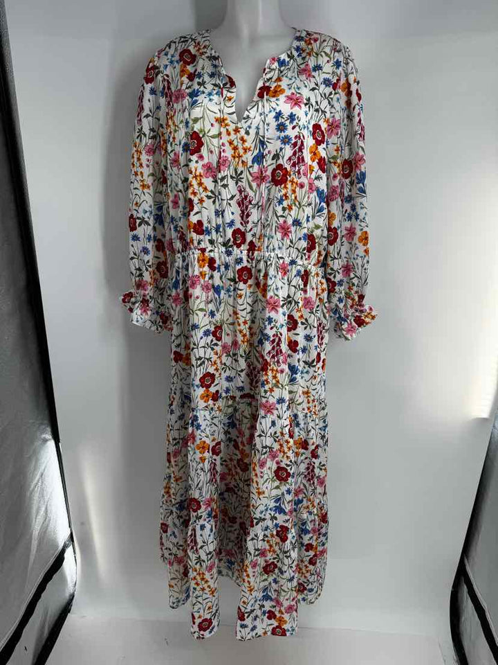 Size 2X SKIES ARE BLUE Multi-Color Dress