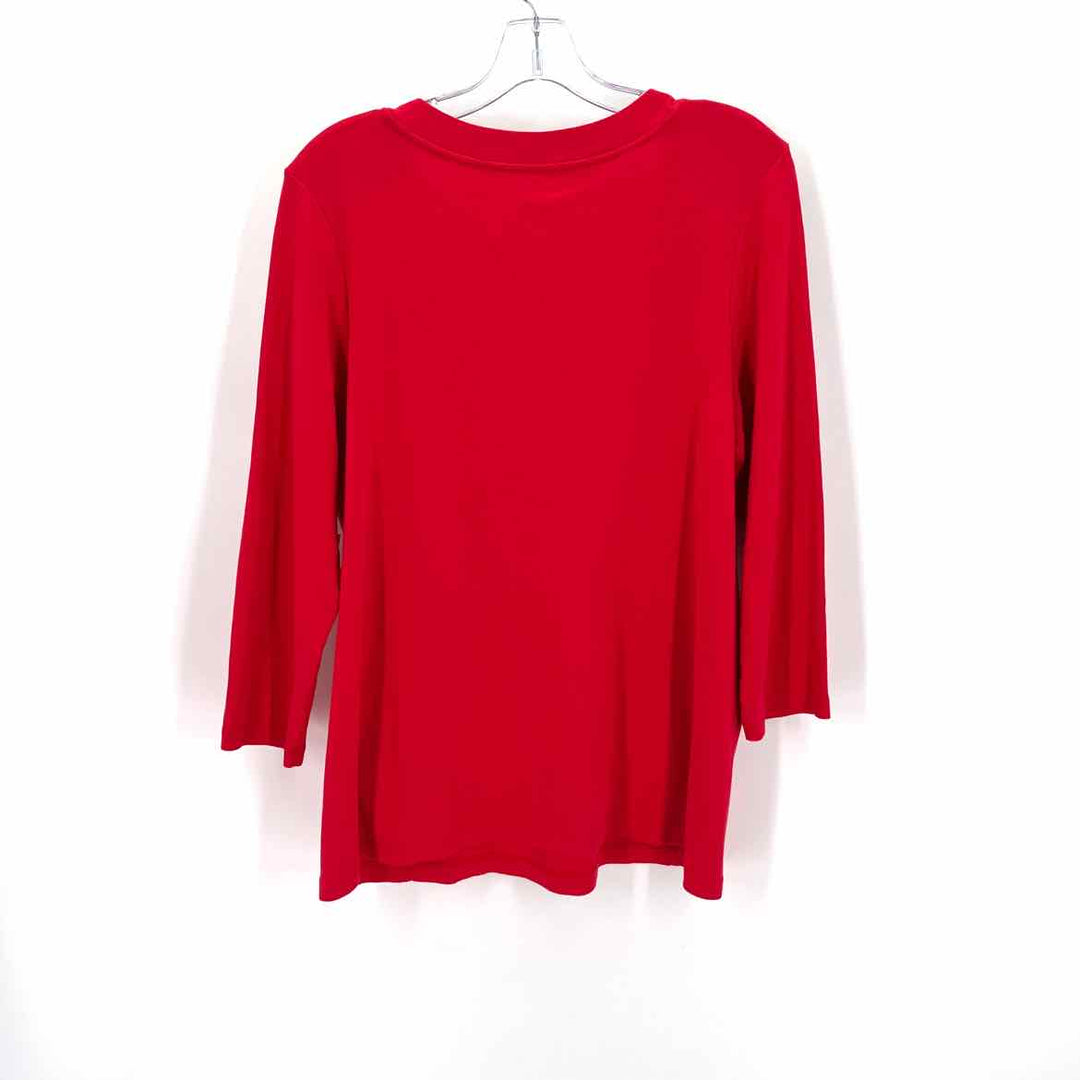 Size M J JILL Red Shirt