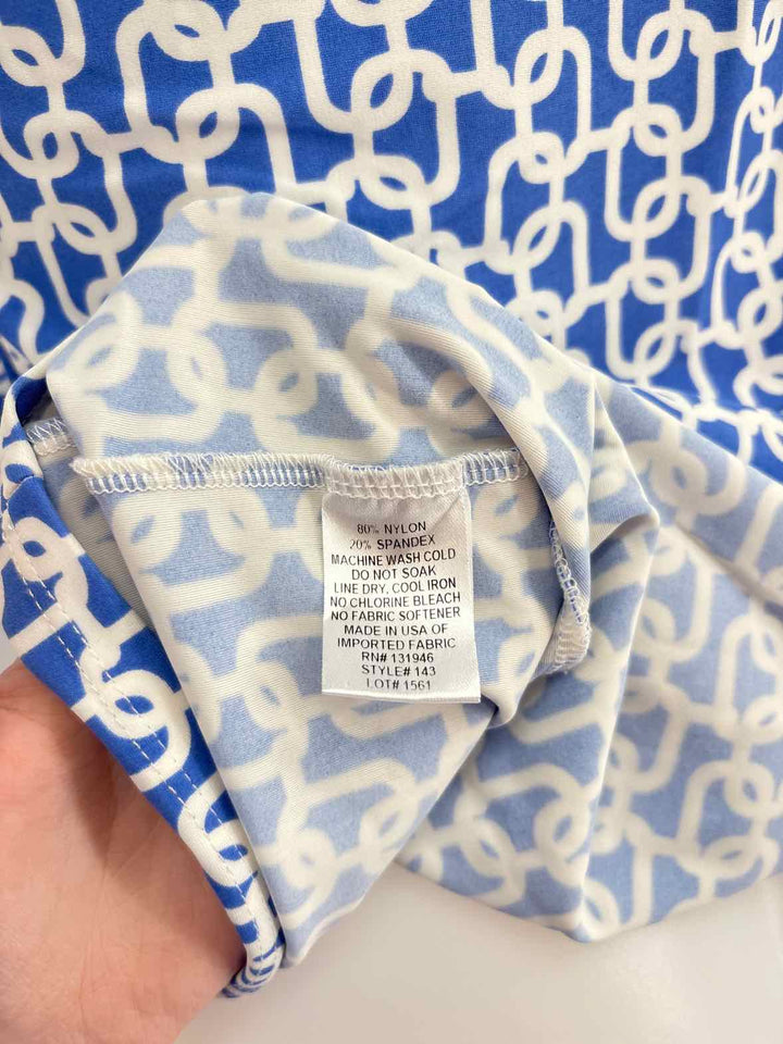 Size XS Blue Print Dress