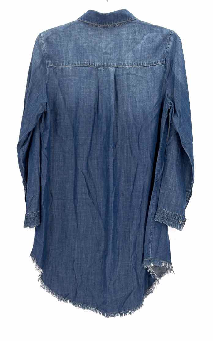 Size L CLOTH & STONE Blue Chambray Dress