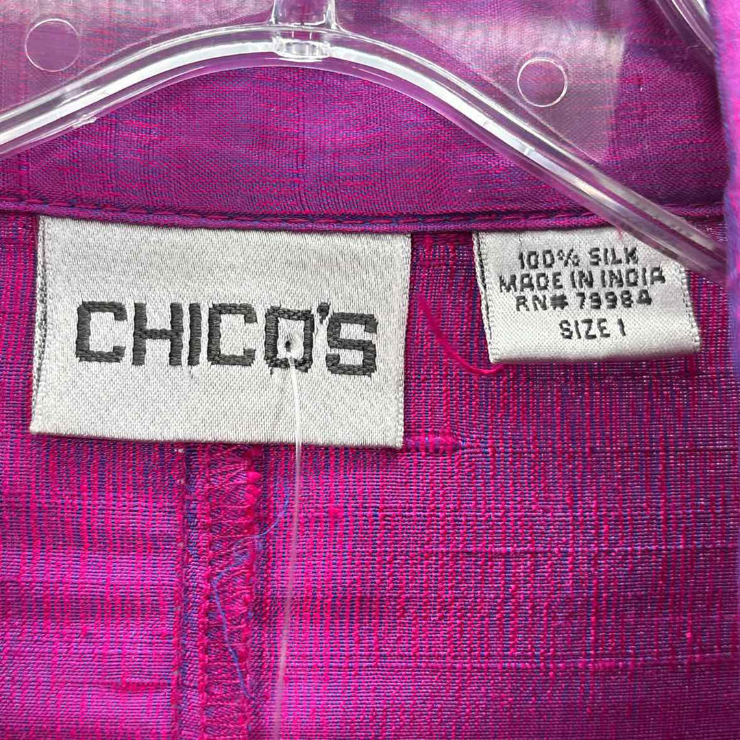 Size M Chico's Purple Shirt