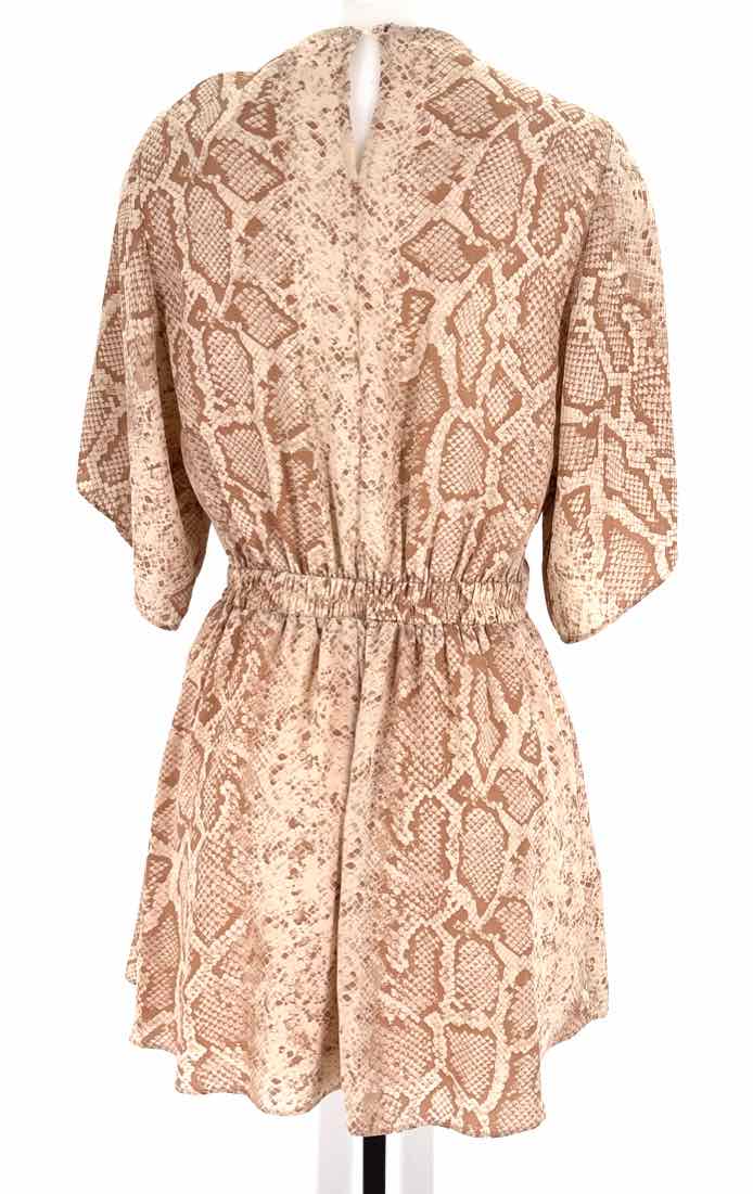Size XS BUDDY LOVE Brown Print Dress
