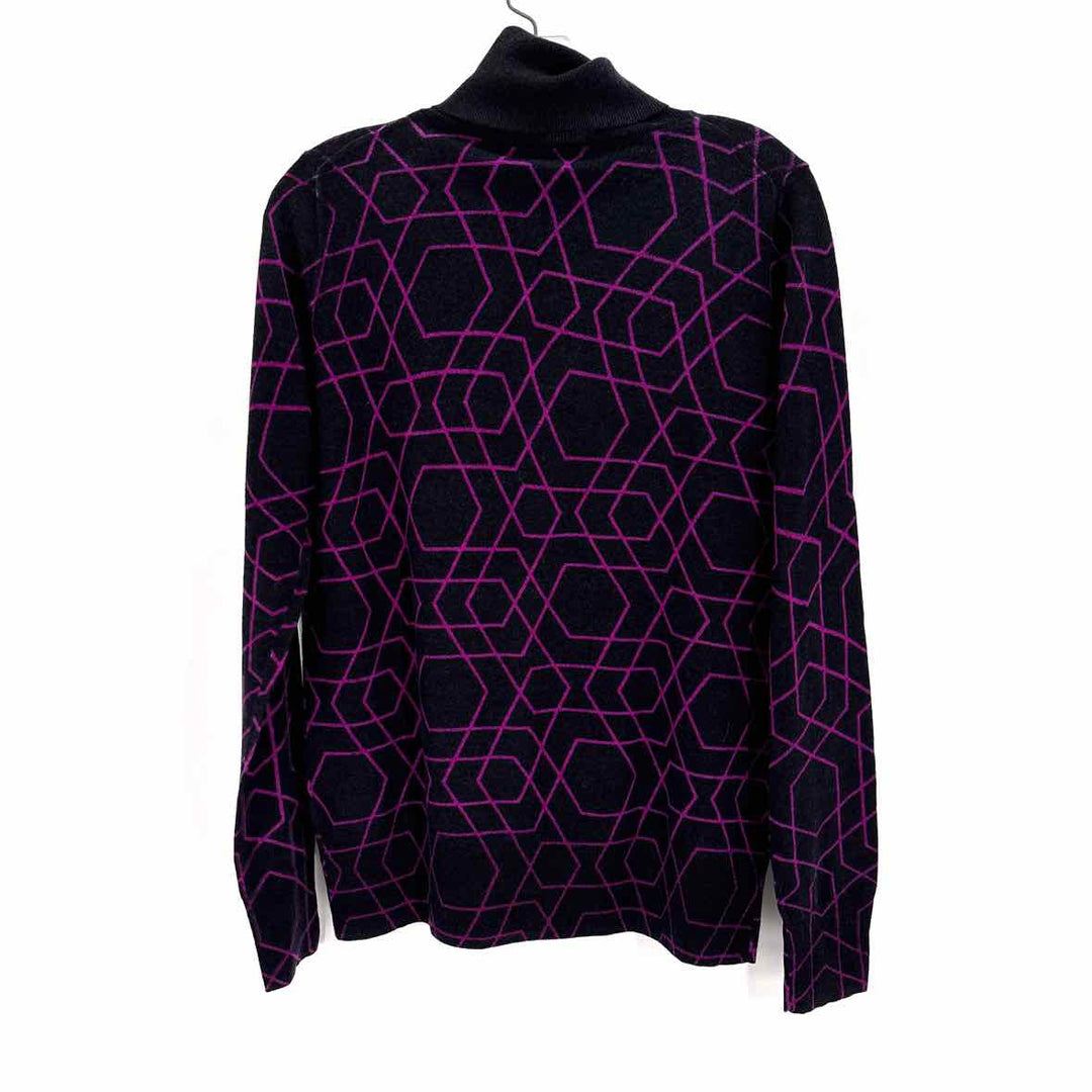 Size M J Crew Black Print Sweater