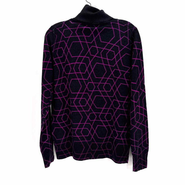 Size M J Crew Black Print Sweater