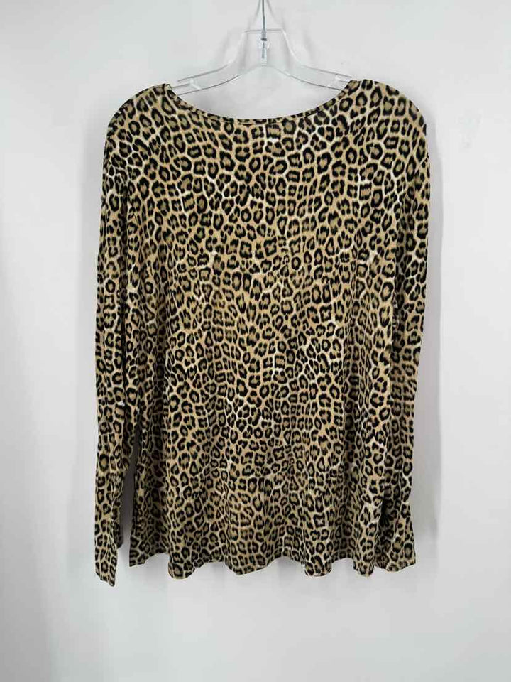 Size XL Chico's Brown Print Shirt