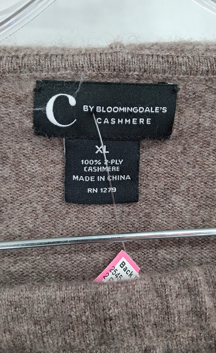 Size XL BLOOMINGSDALE Brown Cashmere 2 PC Dress