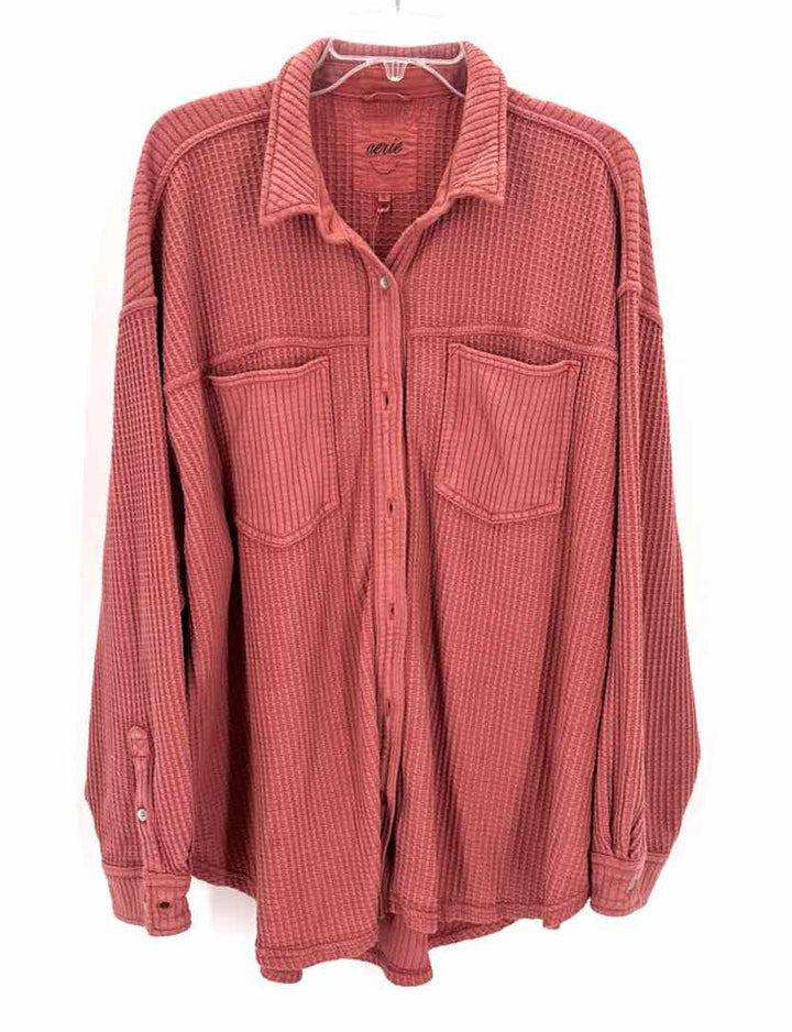 Size XL AERIE Salmon Thermal Jacket