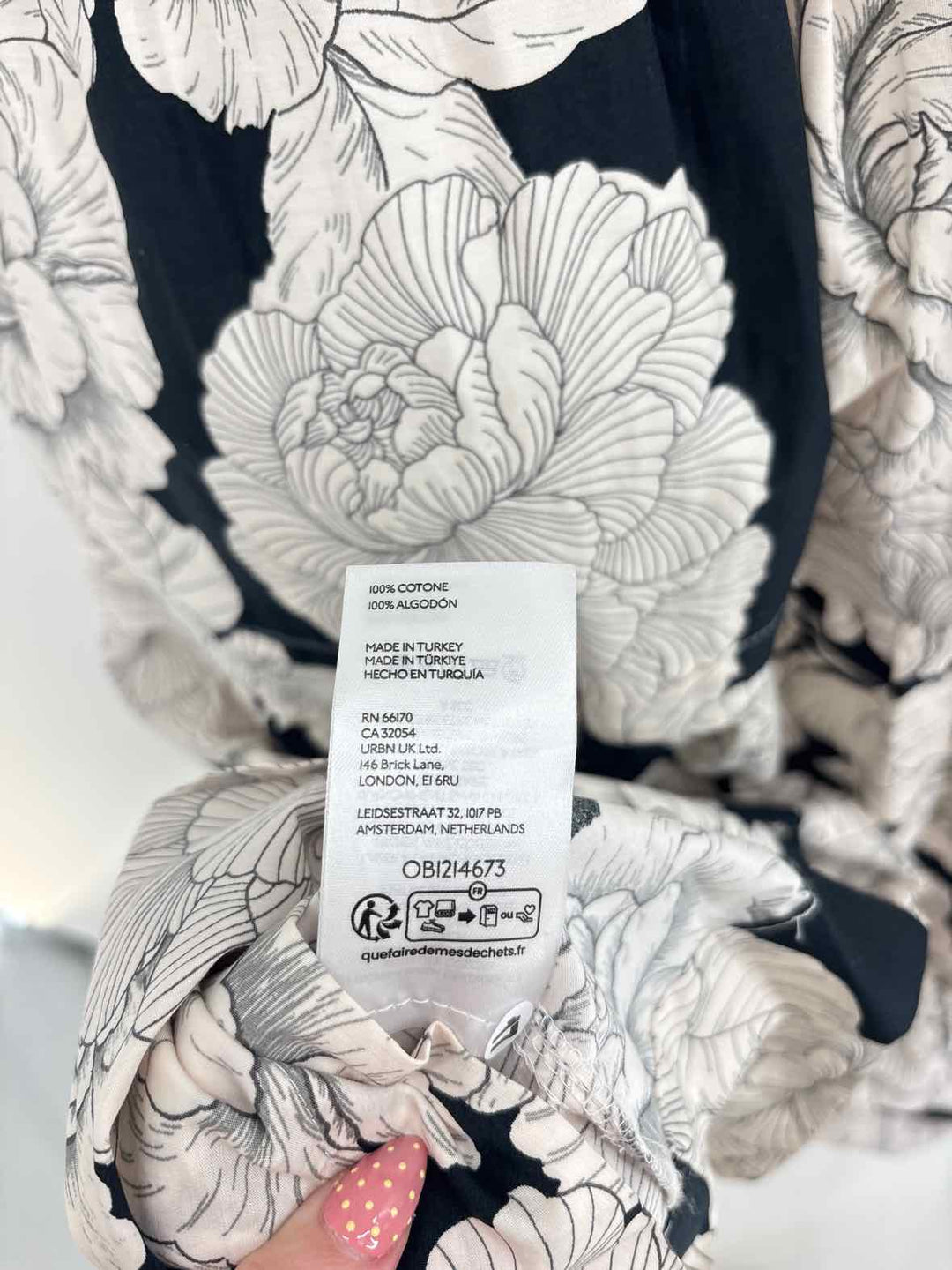 Size S Anthropologie Black/White Dress