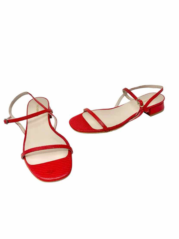 Shoe Size 9 TUCKERNUCK Red Leather Sandals