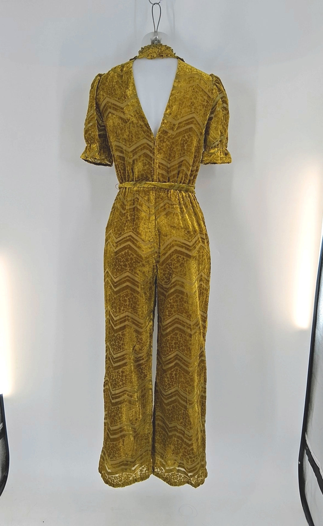 Size XS Mustard Velour Dress