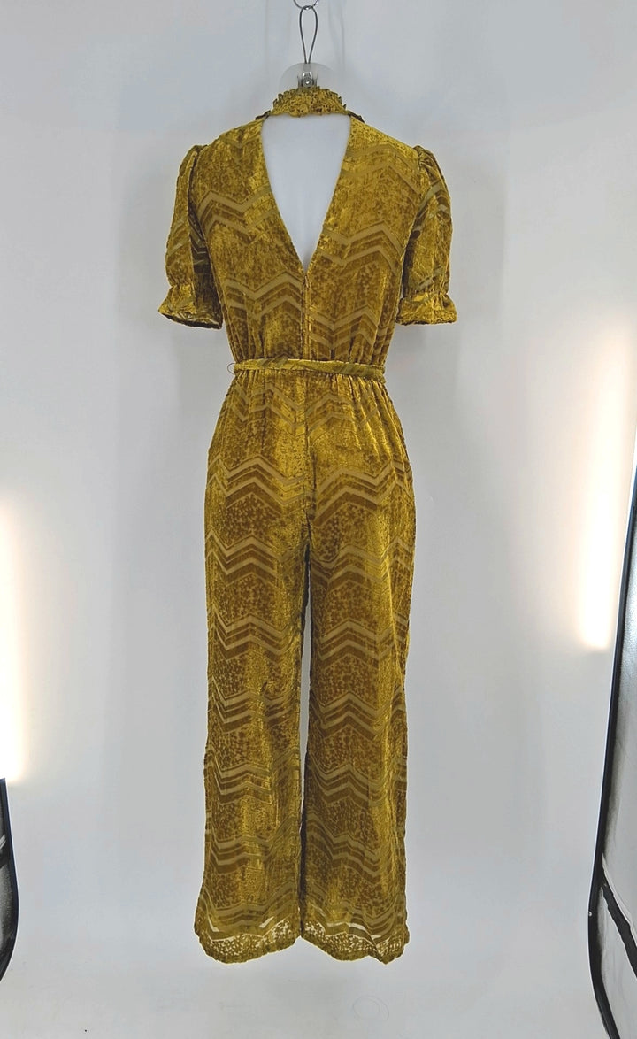 Size XS Mustard Velour Dress