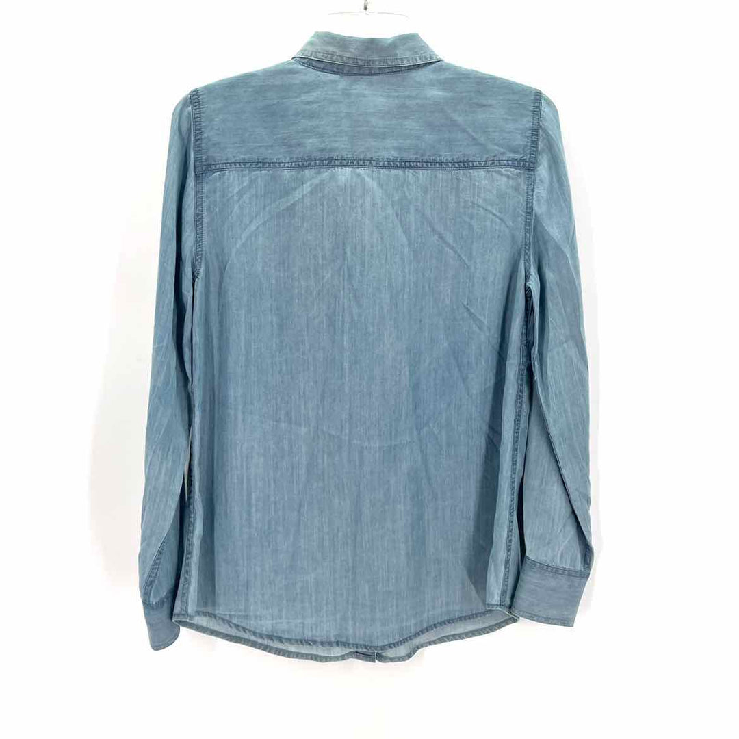 Size S CROWN & IVY Blue Shirt