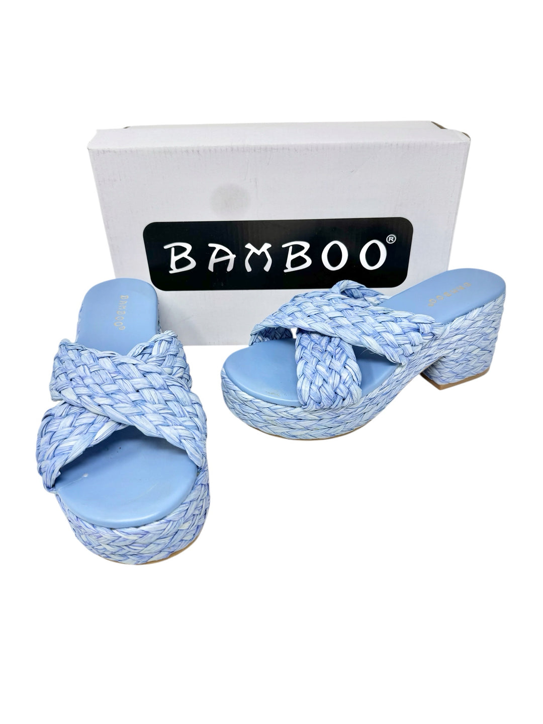Shoe Size 6.5 BAMBOO Blue Sandals