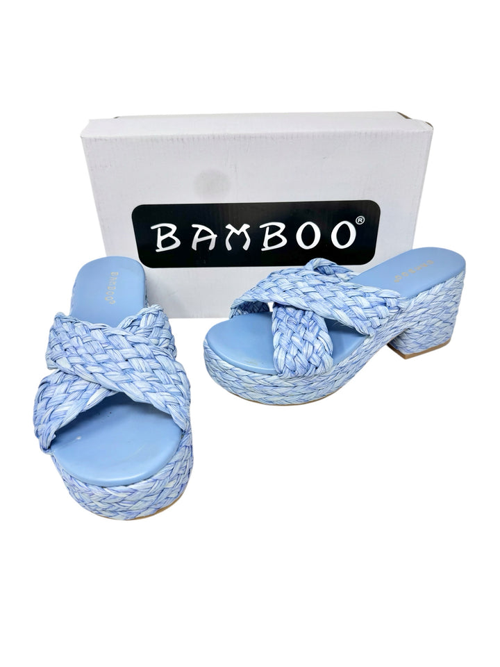 Shoe Size 6.5 BAMBOO Blue Sandals