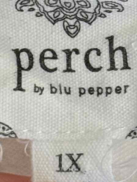 Size 1X BLU PEPPER Cream Shirt