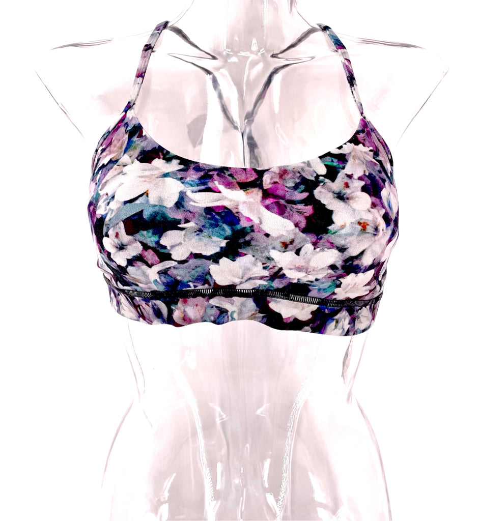Size 10 Lululemon Navy Print Bra