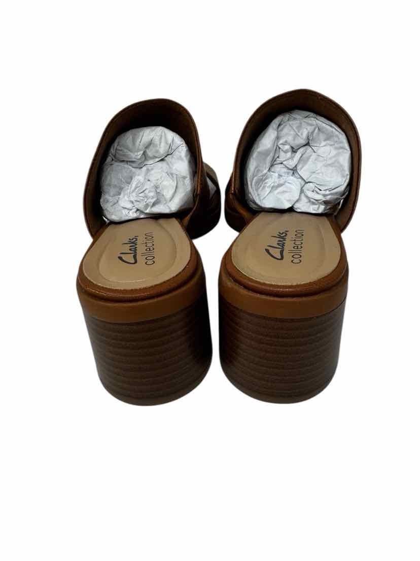 Shoe Size 9.5 CLARKS Tan Leather Sandals