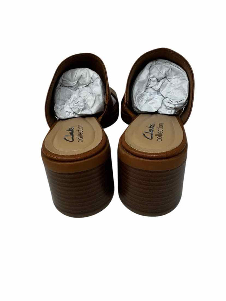 Shoe Size 9.5 CLARKS Tan Leather Sandals