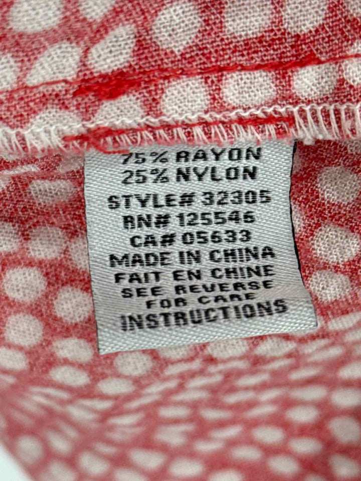 Size M Red Print Dress