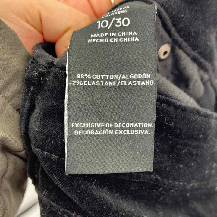 Size 10 Black Velvet Pants