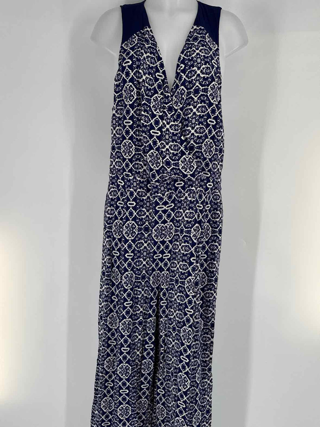 Size 14 ELEVENESS Navy Print Pants