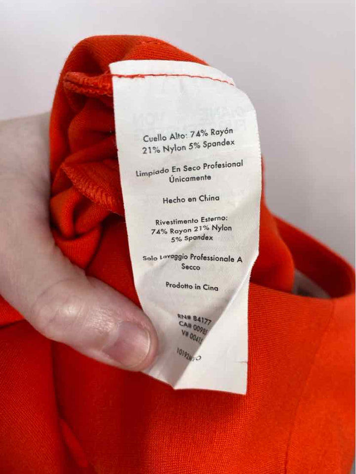 Size 10 DIANE VON FURSTENBERG Orange Dress