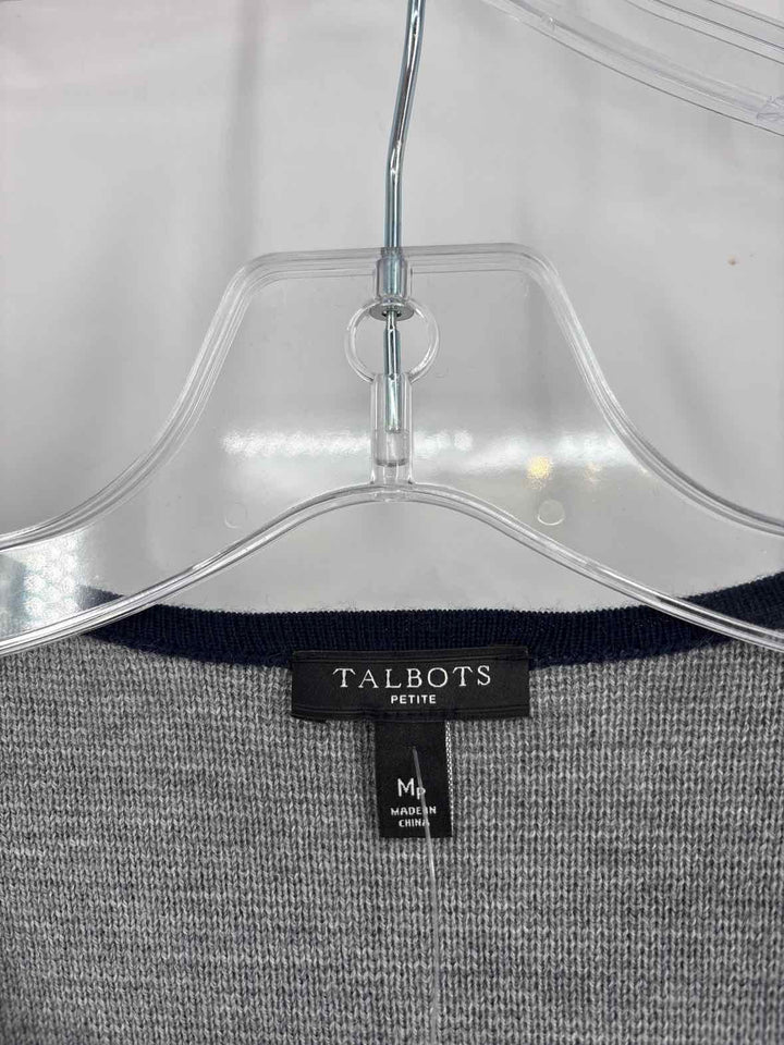 Size M Talbots Gray Cardigan