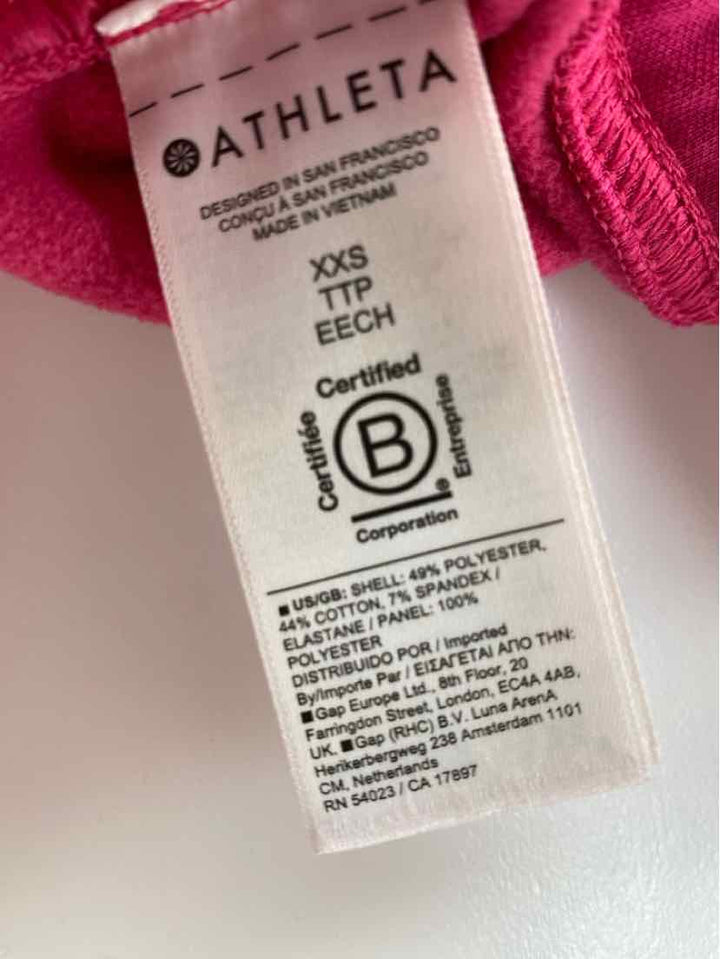 Size XXS Athleta Fuschia Sweater
