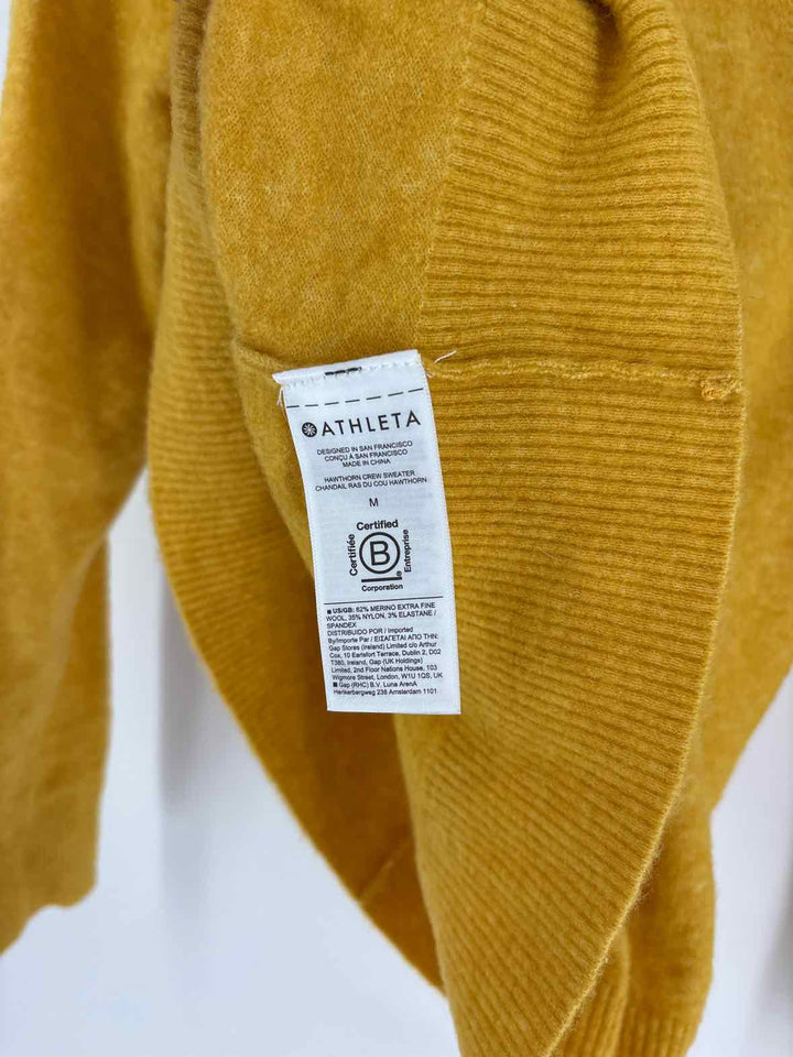 Size M Athleta Gold Sweater