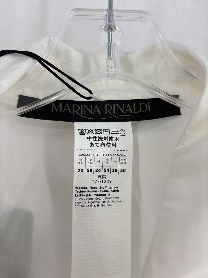 Size 20 MARINA RINALDI White Shirt