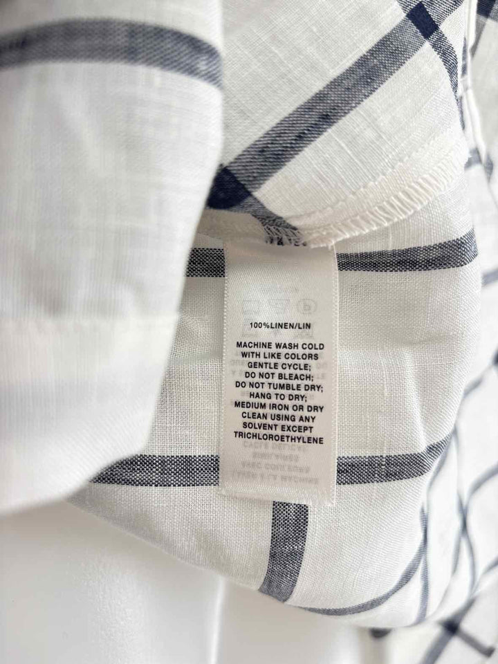 Size XL LAFAYETTE White Linen Shirt