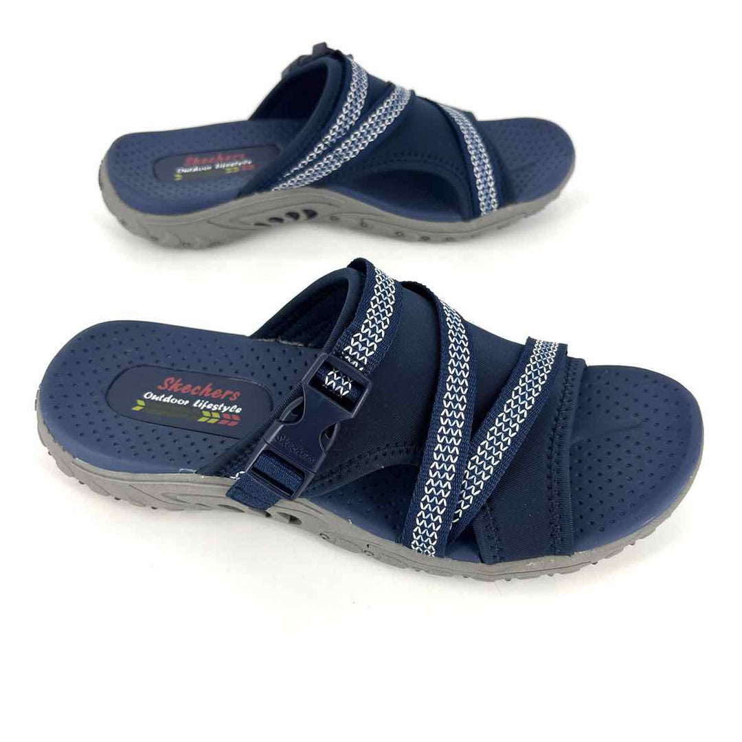 Shoe Size 8 Sketchers Navy Sandals