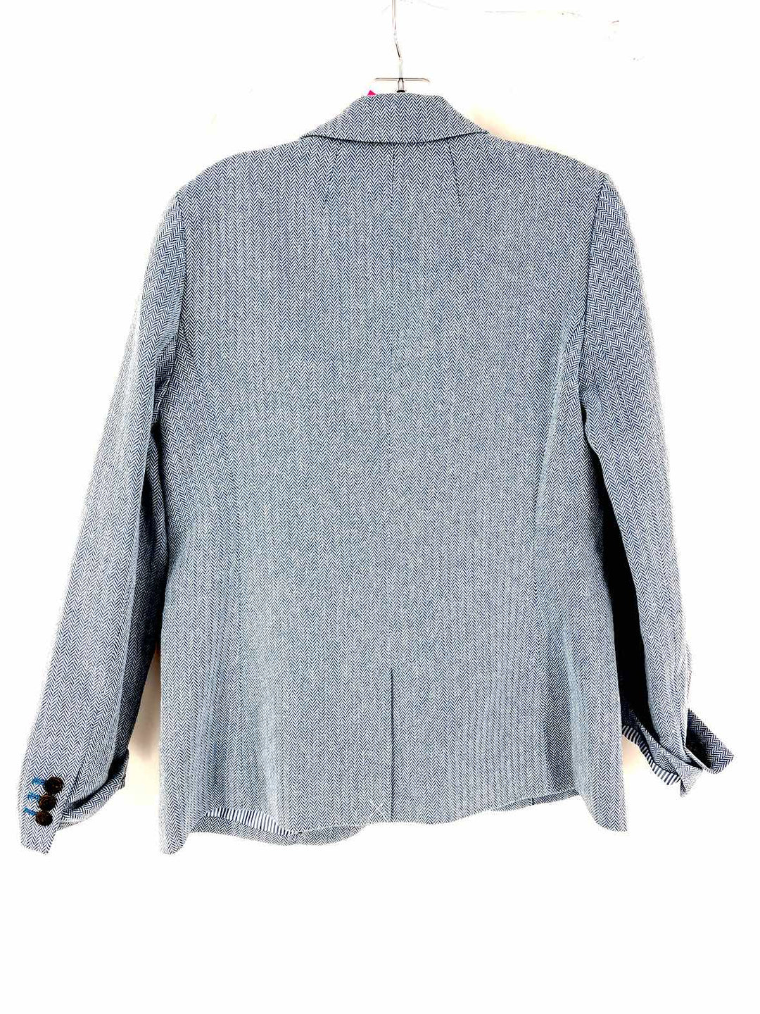 Size 10 J Crew Blue Print Blazer