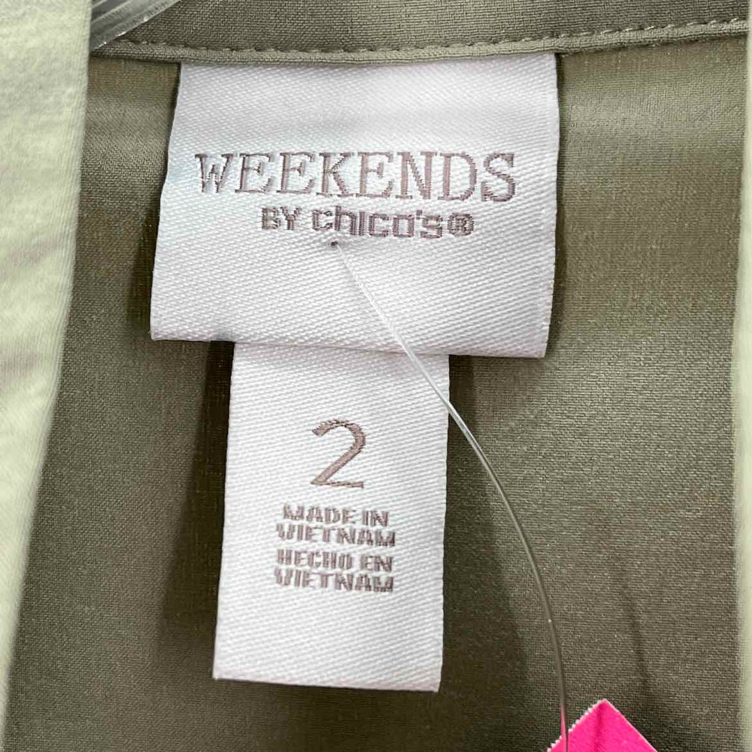 Size L Chico's Green Shirt
