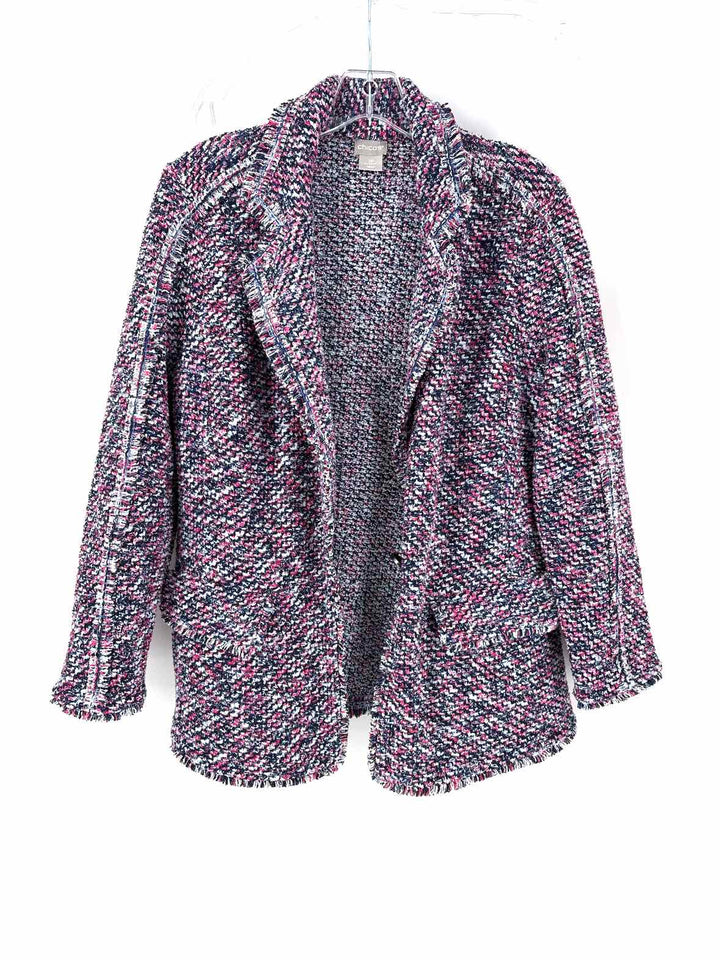 Size L Chico's PINK PRINT Jacket