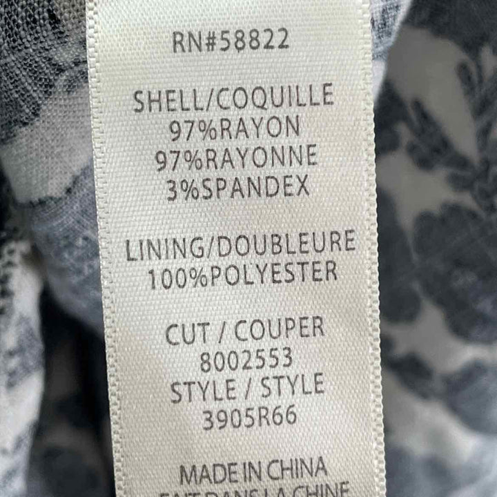 Size M MAX STUDIO Black Print Dress