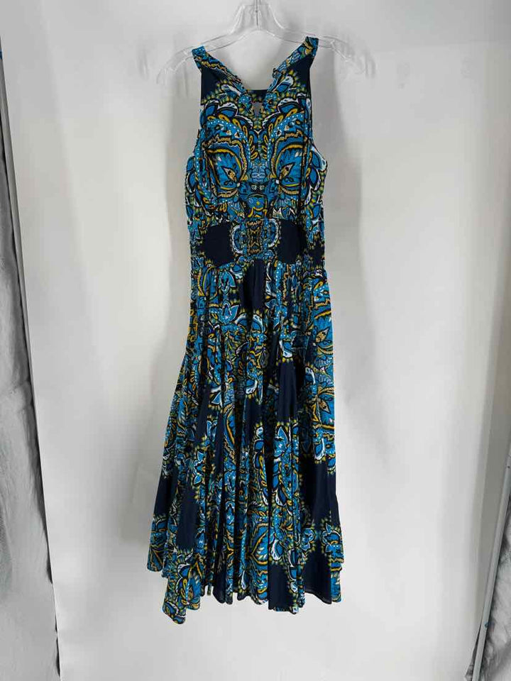 Size S INC Blue Print Dress