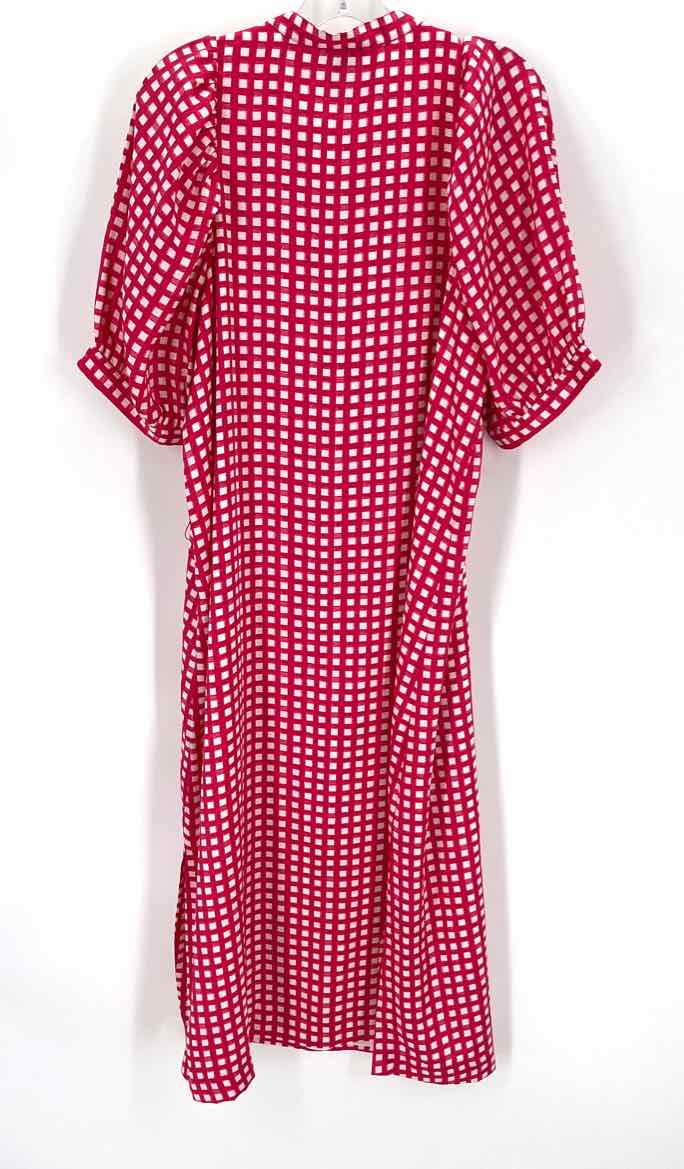 Size M Ann Taylor Fuschia Sateen Dress