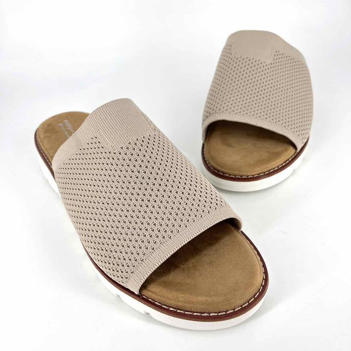 Shoe Size 12 EASY SPIRIT Taupe Knit Sandals