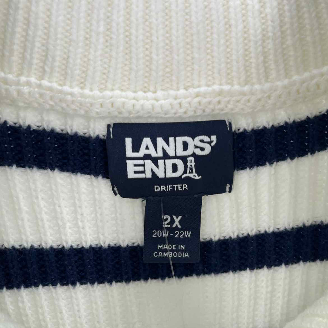 Size 2X LAND END Multi-Color Knit Sweater