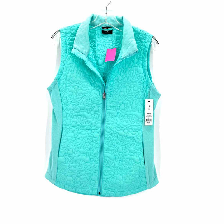 Size S Aqua Quilted Vest